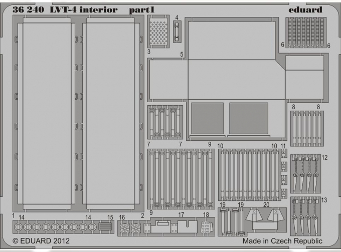 Фототравление для LVT-4 interior