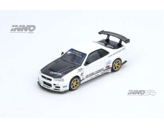 NISSAN Top Secret R34 GT-R, white