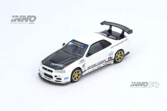 NISSAN Top Secret R34 GT-R, white