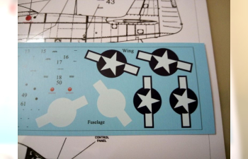 Декаль P-51 Mustang stencils