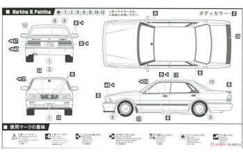Сборная модель NISSAN Cedric V20E Gran Turismo (Y31)