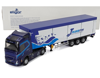 VOLVO Fh Aero 500 Truck Cassonato Transfim Transports (2024), Blue White