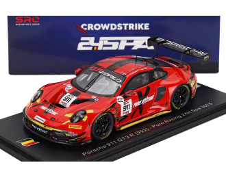 PORSCHE 911 992 Gt3 R Team Pure Rxcing №911 24h Spa (2025) Richard Lietz - Alex Malykhin - Thomas Preining, Red