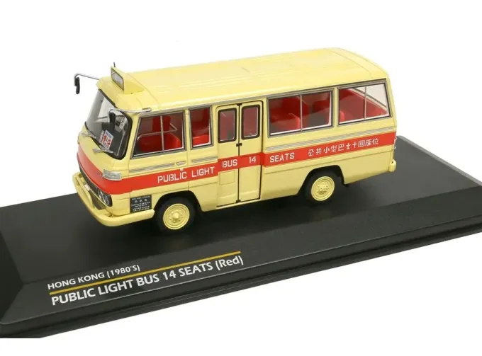 NISSAN Echo public light bus 14 seats (1969), (daimaru), red/cream