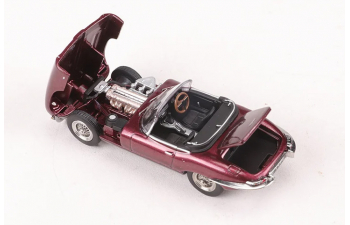 JAGUAR E-type Roadster (1961), bordeaux