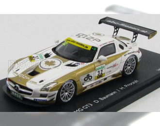 MERCEDES-BENZ Sls Coupe 6.3 Amg Gt3 (c197) N32 Adac Masters Gt (2012) D.Baumann - H.Proczyk, white gold