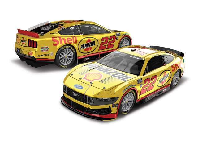 FORD Mustang #22 Joey Logano *Shell-Pennzoil*, yellow/red 2024