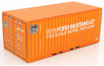 Сборная модель FORD Mustang GT with Wide Bode Kit (2019), matt-black