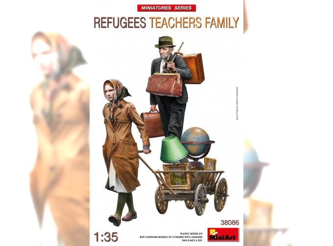 Сборная модель фигурки Refugees Teachers Family