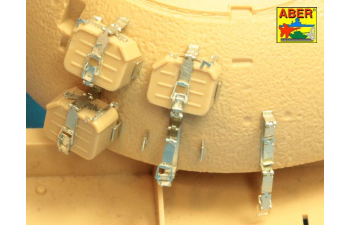 Mounts for additional ammunition boxes used on Soviet tanka like: Т-54; Т-55 or Т-62