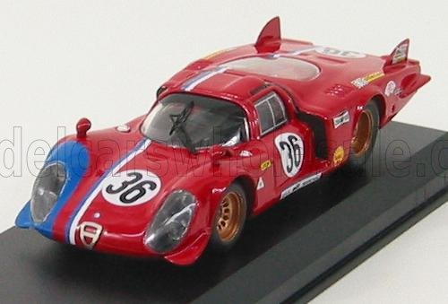 ALFA ROMEO 33.2 N 36 Le Mans 1969 Pilette - Slotemaker, Red