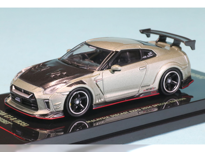 NISSAN Skyline Gt-r (r35) Top Secret (2015), Silver Black