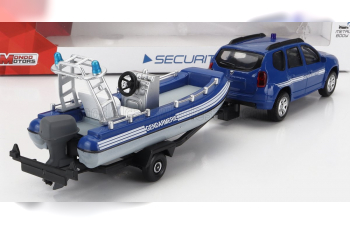 DACIA Duster Gendarmerie Con Carrello E Gommone (2020) - Trailer And Motorboat, Blue