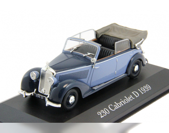 MERCEDES-BENZ 230 Convertible D (1939), Mercedes-Benz Offizielle Modell-Sammlung 15, blue