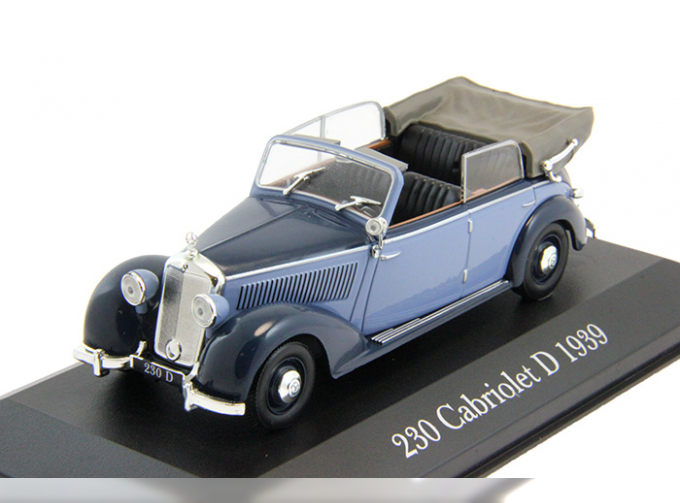 MERCEDES-BENZ 230 Convertible D (1939), Mercedes-Benz Offizielle Modell-Sammlung 15, blue