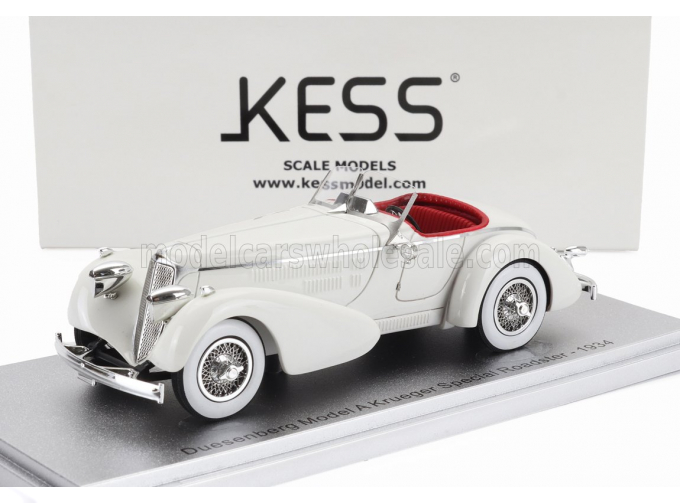 DUESENBERG Model A Krueger Special Roadster Open (1934), Light Grey