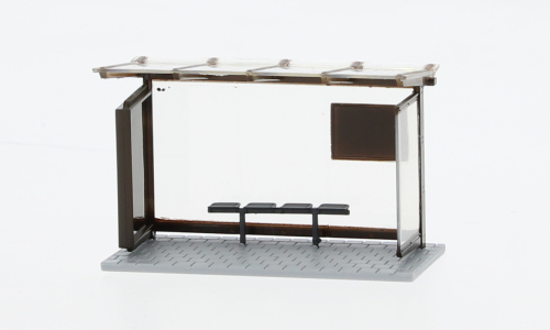 Автобусная остановка, коричневый