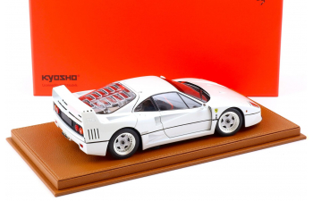 FERRARI F40 (1987) - Con Vetrina - With Showcase, White Met