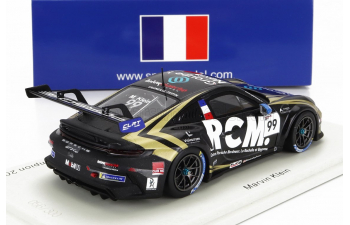 PORSCHE 911 991-2 Gt3 Team Rcm №99 Champion France Porsche Carrera Cup Season (2022) M.klein, Black