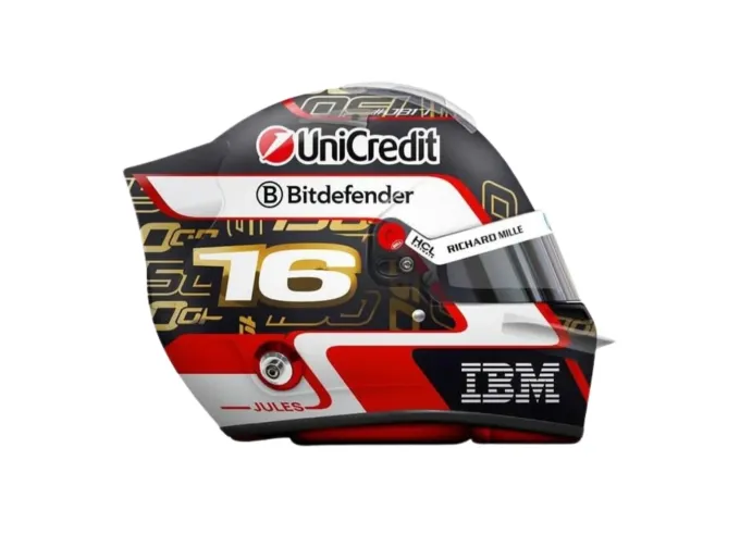 MINi HELMET  Charles Leclerc Scuderia Ferrari HP Abu Dhabi GP 2025