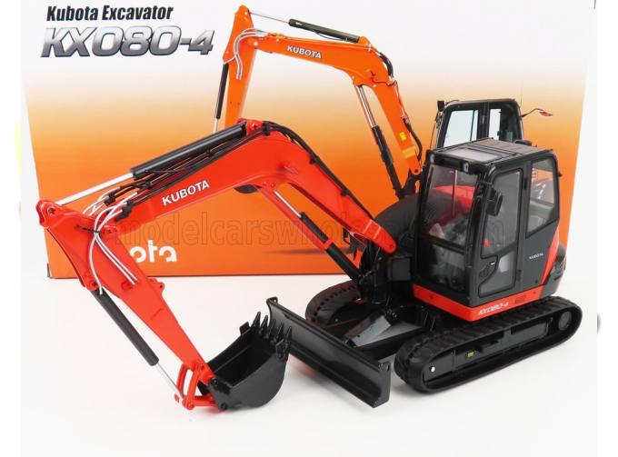 KUBOTA Kx080-4 Escavatore Cingolato - Tractor Excavator, Orange Black