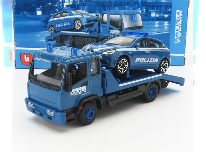 ALFA Romeo Giulietta Polizia (2010) и грузовик службы технической помощи на дороге-эвакуатор