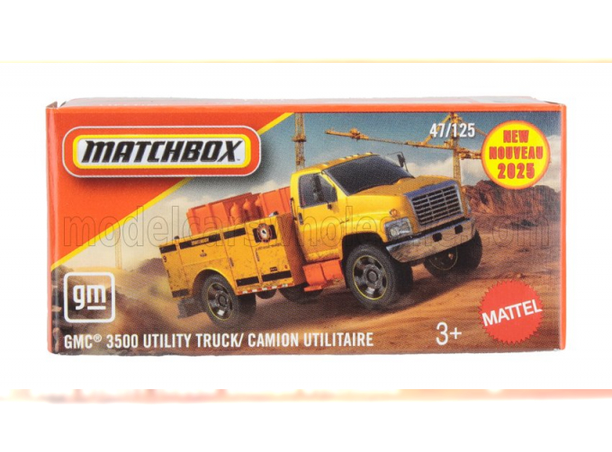 GMC 3500 Utulity Truck (2018), yellow