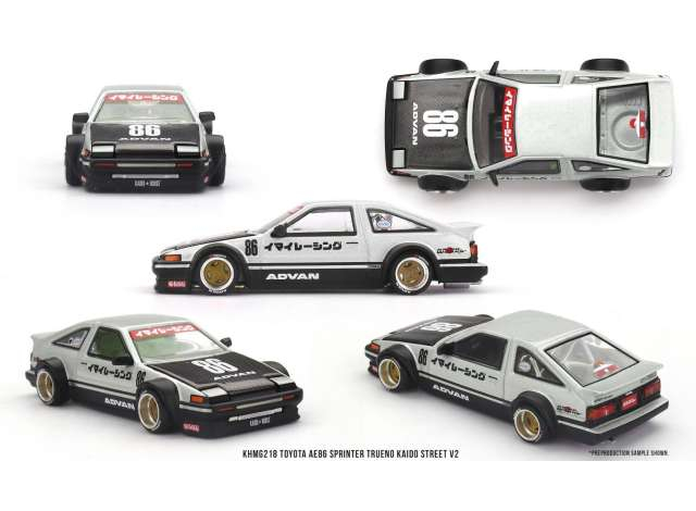 TOYOTA  AE86 Sprinter Trueno Kaido Street V2 (1983), black/grey/white