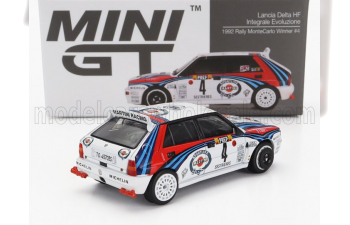 LANCIA Delta Hf Integrale Evoluzione Martini №4 Winner Rally Montecarlo (1992) D.Auriol - B.Occelli, White