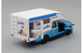 FORD F-150 Pick Up Camper, blue / white