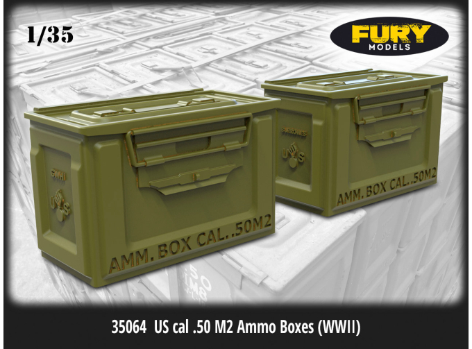 Патронные ящики Браунинг US cal .50 M2 Ammo Boxes (WWII) (8шт)
