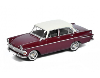 OPEL P2 Coupe (1960), dark red / white