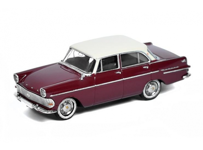 OPEL P2 Coupe (1960), dark red / white