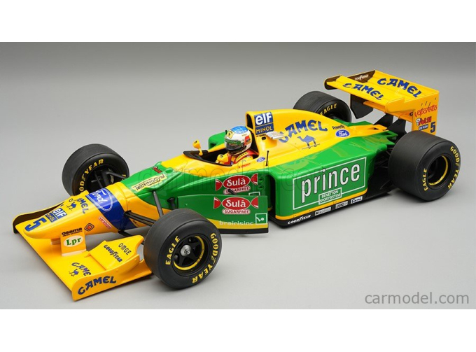 BENETTON F1 B193B TEAM BENETTON FORD №5 Hungarian GP (with pilot figure) Michael Schumacher (1993)