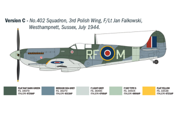 Сборная модель SUPERMARINE Spitfire Mk.ix Military Airplane 1941