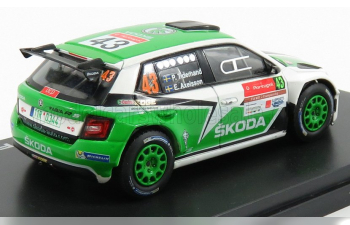 SKODA Fabia Iii R5 №43 Rally Portugal (2015) P.Tidemand - E.Axelsson, Green White