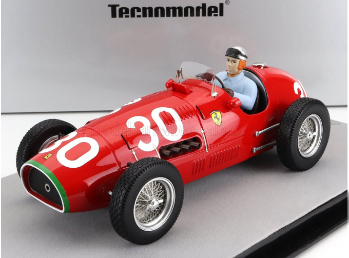 FERRARI F1 500 F2 №30 Winner Swiss Gp (with Pilot Figure) (1952) Piero Taruffi, Red