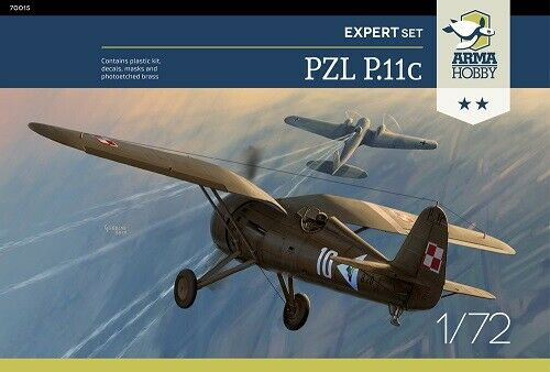 Сборная модель Самолет PZL P.11c Expert Set