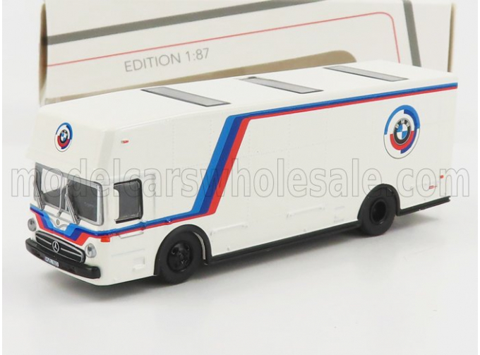 MERCEDES-BENZ O317 Truck Car Transporter Bmw Motorsport Renntransporter (1968), White