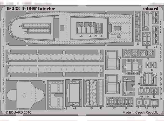 Фототравление для F-100F interior S.A.