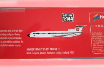 Сборная модель Авиалайнер Hawker Siddeley 121 Trident