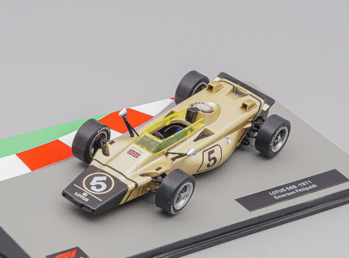 LOTUS F1 56b N 5 Season (1971) Emerson Fittipaldi, gold / black