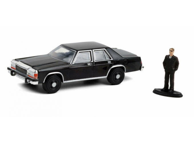 FORD LTD Crown Victoria с фигуркой 1987 Black  