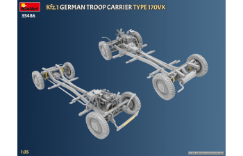 Сборная модель MERCEDES-BENZ 170vk German Military Troop Carrier 1936