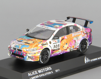 MITSUBISHI Lancer Evo X #505 KYOSHO Alice Motors (2011), white