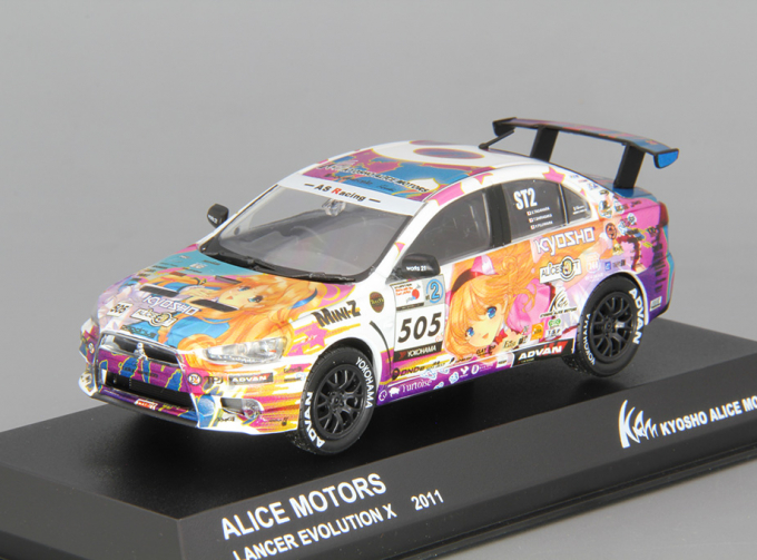 MITSUBISHI Lancer Evo X #505 KYOSHO Alice Motors (2011), white