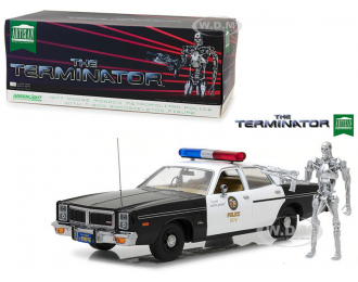 DODGE Monaco "Metropolitan Police" с фигуркой Терминатора T-800 1977 (из к/ф "Терминатор")