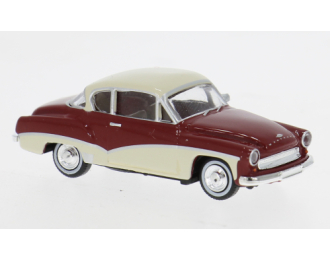 Wartburg 311 Coupe 1959, dunkelrot/hellbeige