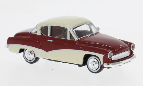 Wartburg 311 Coupe 1959, dunkelrot/hellbeige