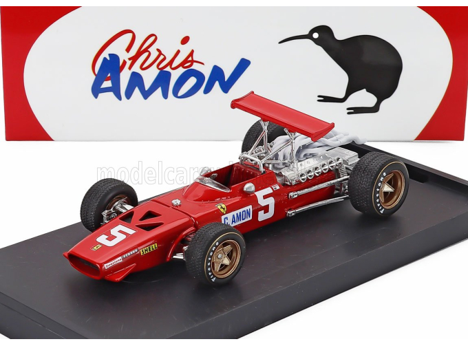 FERRARI F1 312 N 5 2nd British Gp (1968) Chris Amon, Red